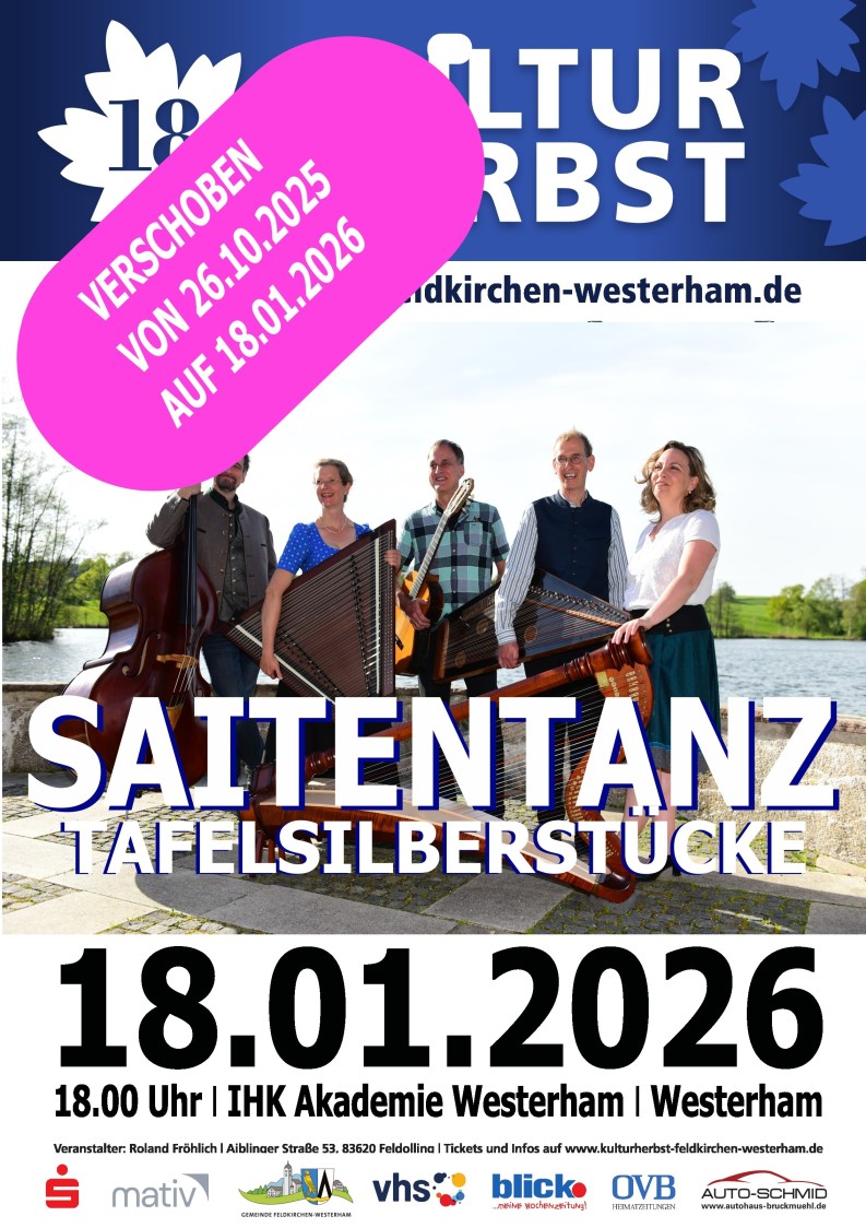 SAITENTANZ – Tafelsilberstücke - VERSCHOBEN AUF 18.01.2026